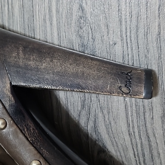 Coach dark brown mary jane heels - Picture 4 of 6